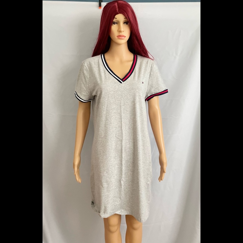 V-Neck T-Shirt Dress 👗 by Tommy Hilfiger